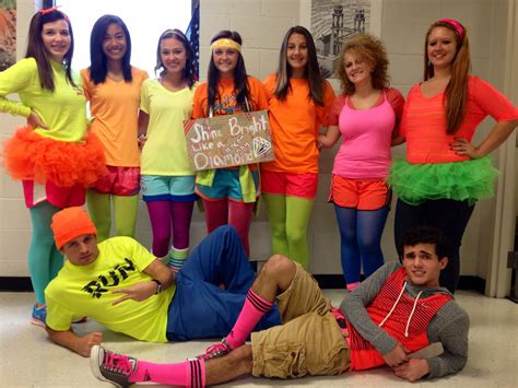 shine bright neon outfits